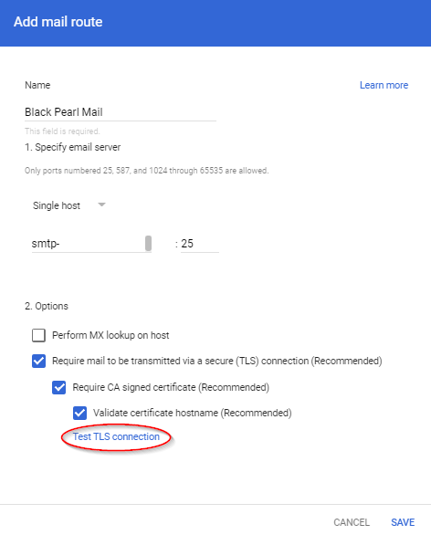 Configure Google Workspace with Black Pearl Mail - Using a Test Pilot Organizational Unit (OU)10