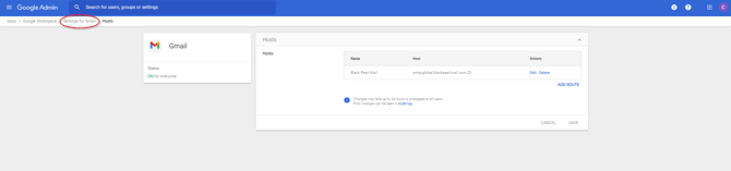 Configure Google Workspace with Black Pearl Mail - Using a Test Pilot Organizational Unit (OU)12