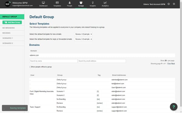 Click on  Add New Group